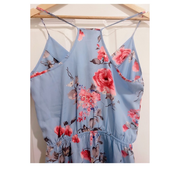Flower Printed Romper - Picture 3 of 4